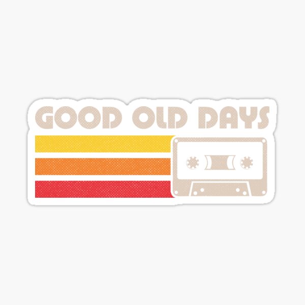 Artikel-Vorschau von Old Days Vintage Mixtape - Retro-Schriftzug-Zitat, designt und verkauft von Studio Mootant.