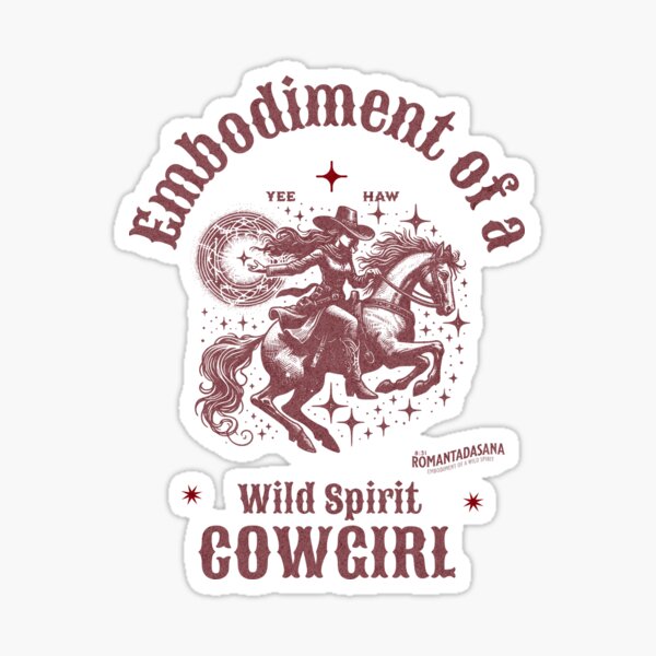 Item preview, EMBODIMENT OF A WILD SPIRIT COWGIRL designed and sold by 8.31 ROMAN TADASANA.