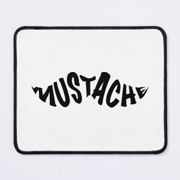 Item preview, Mustache - Text illustration - black designed and sold by houseofwray.