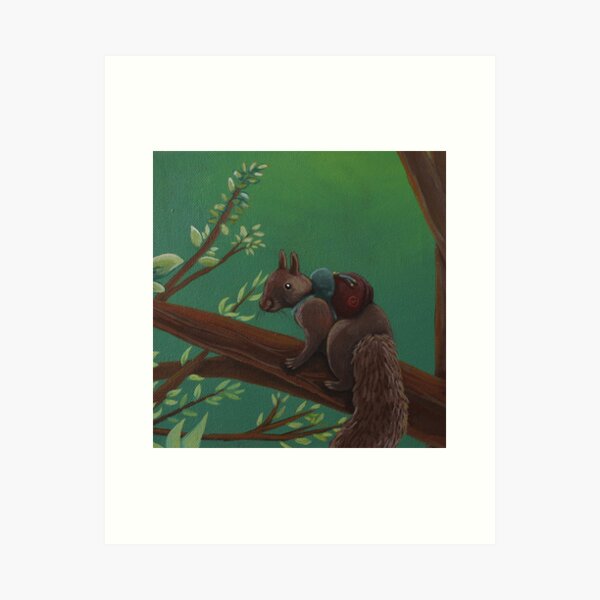 Item preview, Hike squirrel designed and sold by SophiaGuba.