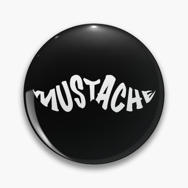 Item preview, Mustache - Text illustration - white designed and sold by houseofwray.