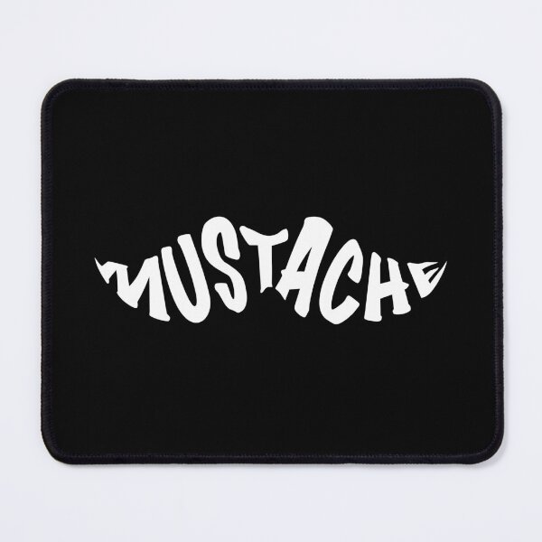 Item preview, Mustache - Text illustration - white designed and sold by houseofwray.