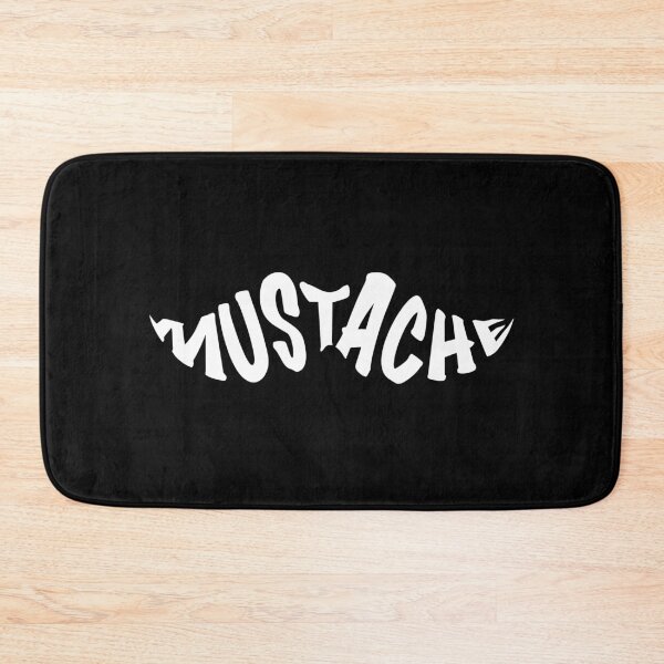 Item preview, Mustache - Text illustration - white designed and sold by houseofwray.