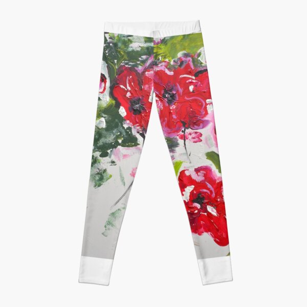 Item preview, Poppy Love - an red floral abstract art piece designed and sold by Elizabeth Cross Art.