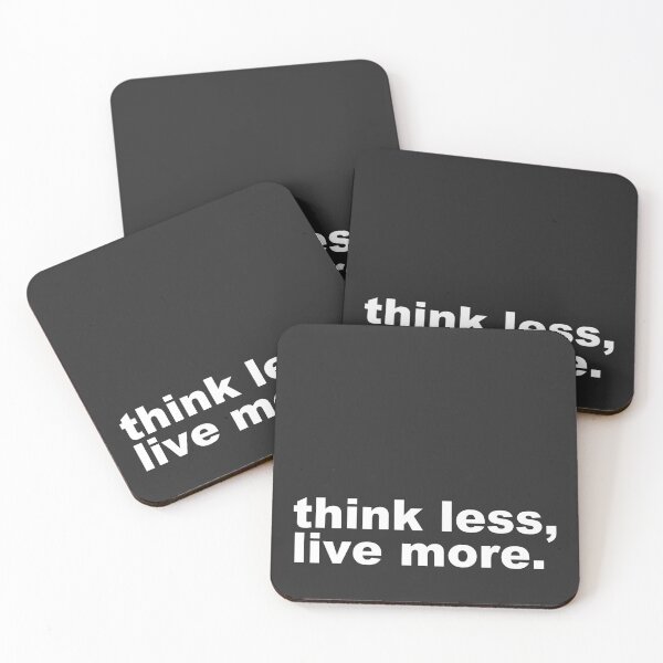 Item preview, Overthinking Quote | Think Less Live More -  designed and sold by PurpleLoveStore.