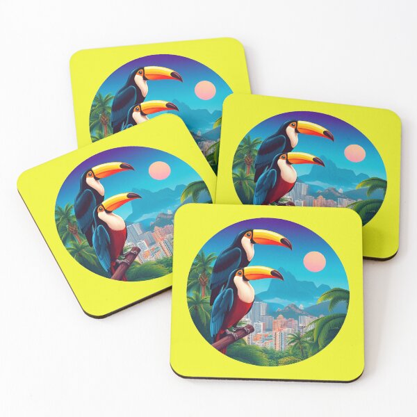 Item preview, Tropical Toucan Paradise - Exotic Wildlife Art designed and sold by T-Vergent.