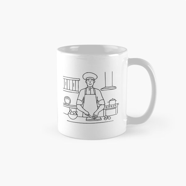 Item preview, Chef chopping ingredients in a kitchen with stainless steel appliances and wooden cabinets designed and sold by rasagamastore.