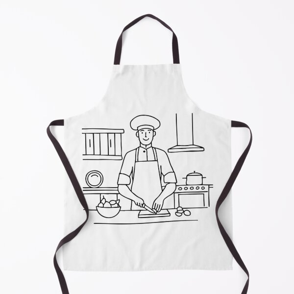 Item preview, Chef chopping ingredients in a kitchen with stainless steel appliances and wooden cabinets designed and sold by rasagamastore.