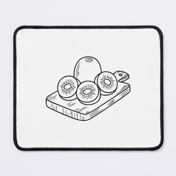 Item preview, Sliced kiwi fruit arranged on a wooden cutting board designed and sold by rasagamastore.