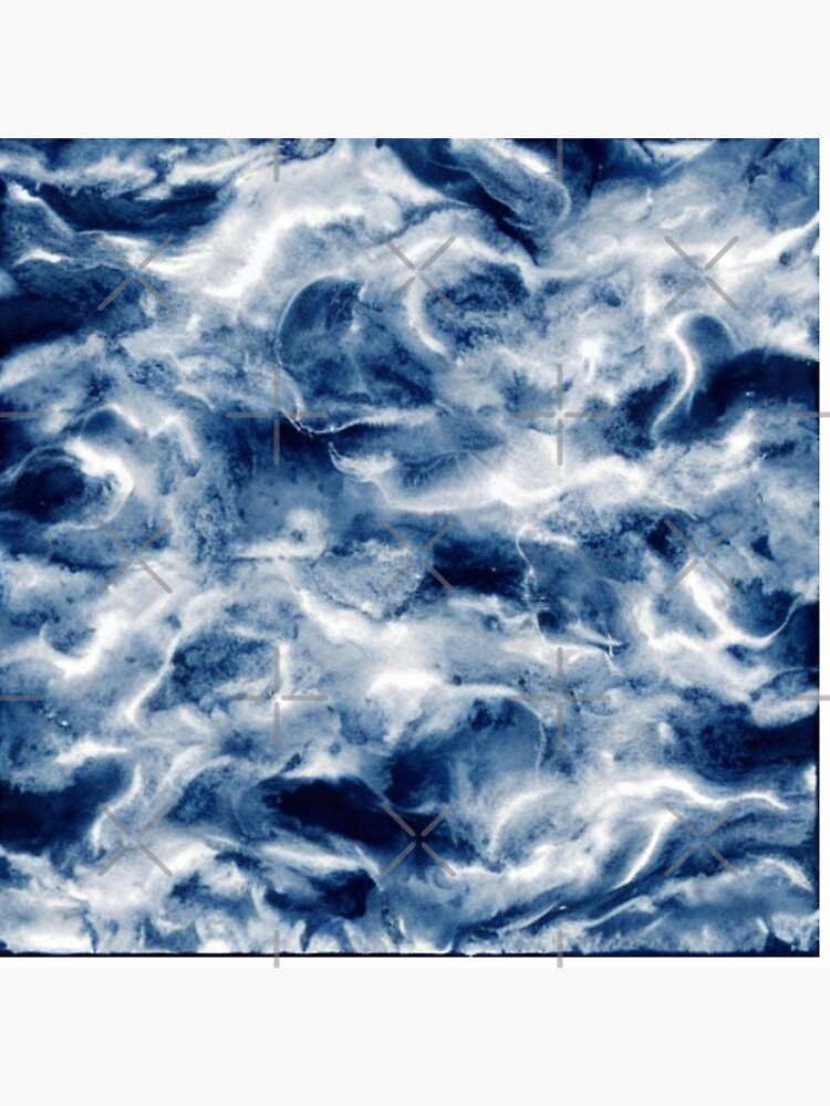 Thumbnail 4 of 4, Pillow, Abstract White Smoke Clouds Night Sky designed and sold by calibrit.
