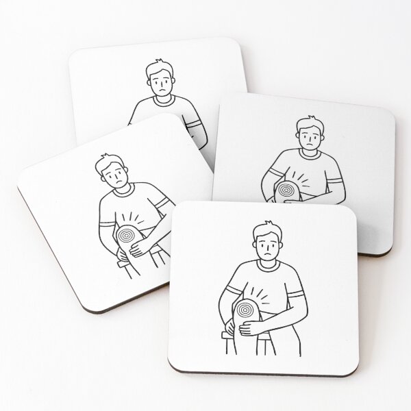 Item preview, Someone holding their knee in pain, indicating an injury designed and sold by rasagamastore.