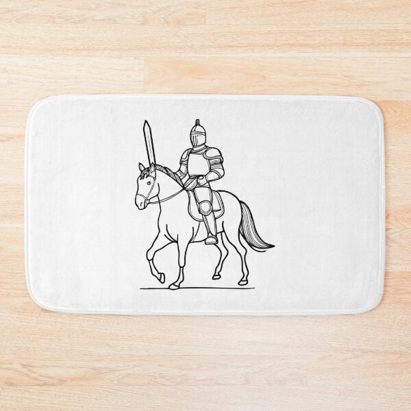 Item preview, Fully armored knight on horseback leading a battalion forward designed and sold by rasagamastore.