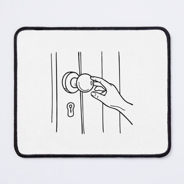 Item preview, Hand gripping a round doorknob and turning it to open the door designed and sold by rasagamastore.