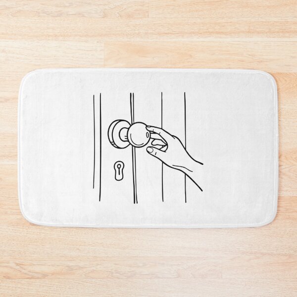 Item preview, Hand gripping a round doorknob and turning it to open the door designed and sold by rasagamastore.