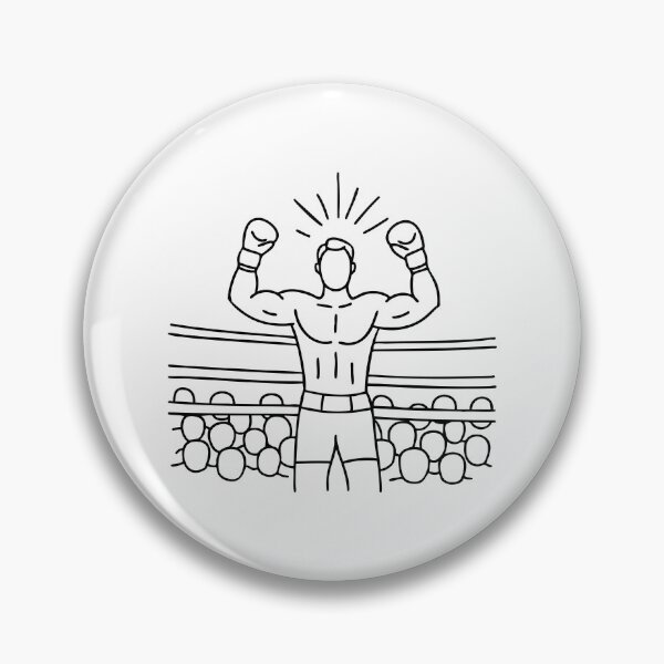 Item preview, Boxer celebrating after delivering a knockout punch and defeating the opponent designed and sold by rasagamastore.