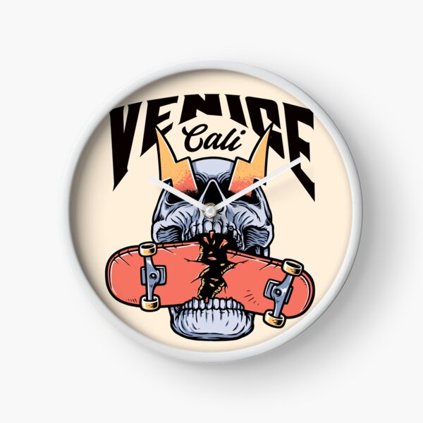 Item preview, Venice California Skateboarding Skull - Black Text designed and sold by TimelessLocales.