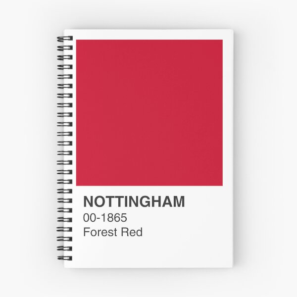 Item preview, Nottingham Red Forest Colour Swatch - White Border designed and sold by The Colourful Game.