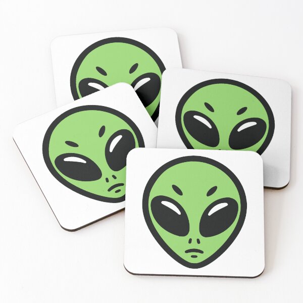 Item preview, Alien Face Extraterrestrial Sci-Fi Icon designed and sold by theartfulaspie.