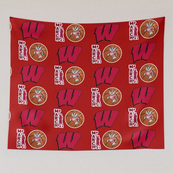 Item preview, Wisconsin Basketball Bucky Badger designed and sold by WoodburyLake.