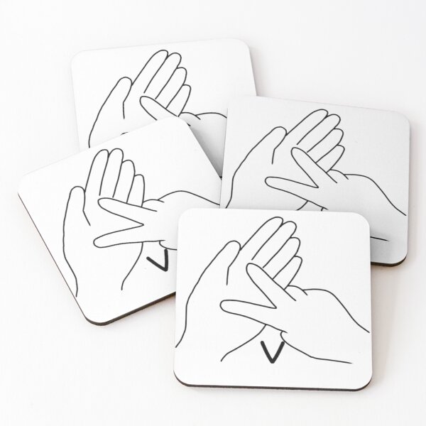 Item preview, BSL sign letter V designed and sold by Artistkhg.
