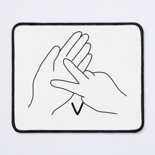 Item preview, BSL sign letter V designed and sold by Artistkhg.