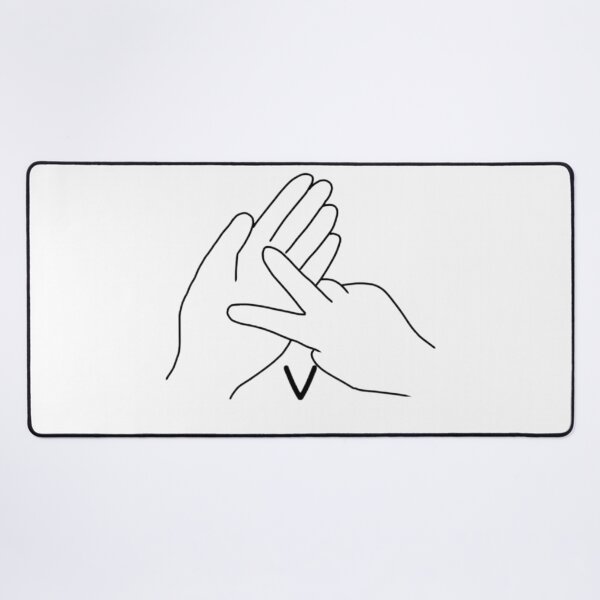 Item preview, BSL sign letter V designed and sold by Artistkhg.