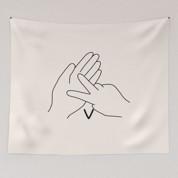 Item preview, BSL sign letter V designed and sold by Artistkhg.
