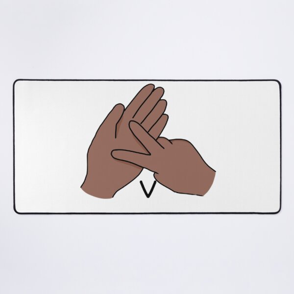 Item preview, BSL sign letter V designed and sold by Artistkhg.