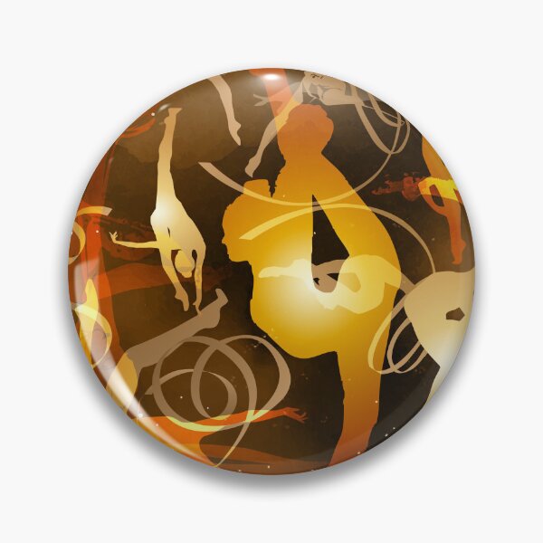 Item preview, Golden Rhythmic Gymnastics Collage. designed and sold by Elenia Design.