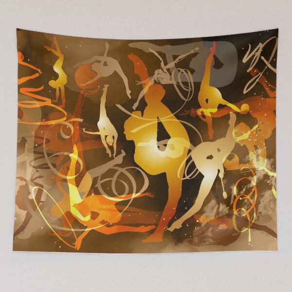 Item preview, Golden Rhythmic Gymnastics Collage. designed and sold by Elenia Design.