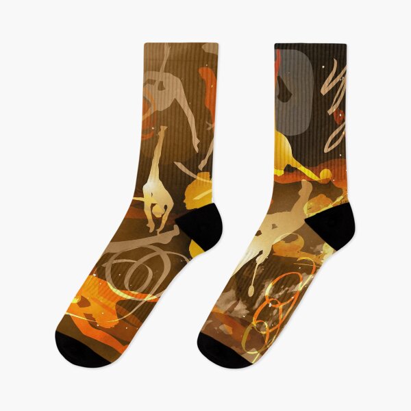 Item preview, Golden Rhythmic Gymnastics Collage. designed and sold by Elenia Design.