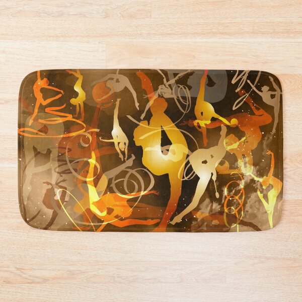 Item preview, Golden Rhythmic Gymnastics Collage. designed and sold by Elenia Design.