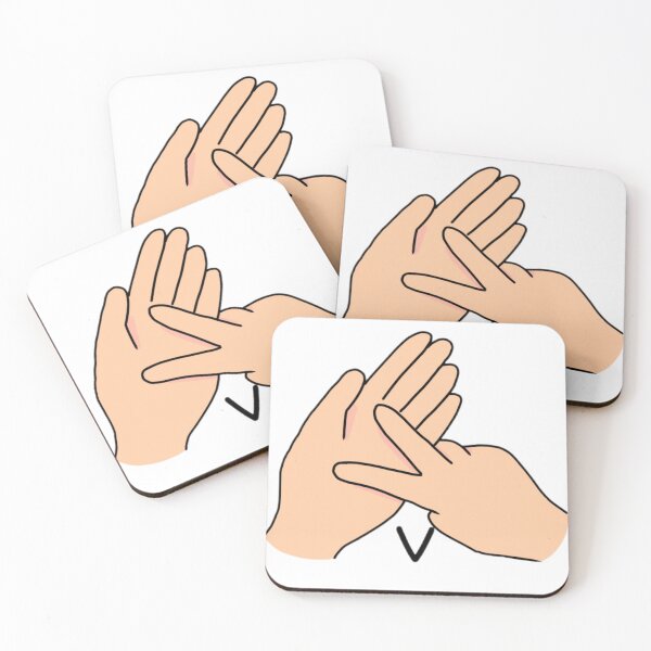 Item preview, BSL sign letter V designed and sold by Artistkhg.