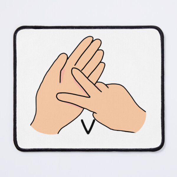 Item preview, BSL sign letter V designed and sold by Artistkhg.