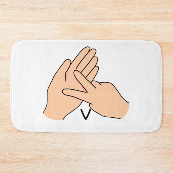 Item preview, BSL sign letter V designed and sold by Artistkhg.