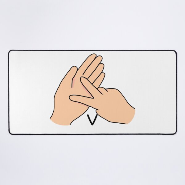 Item preview, BSL sign letter V designed and sold by Artistkhg.