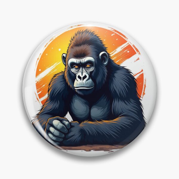 Item preview, Gorilla Illustration designed and sold by CreativeGorillas.