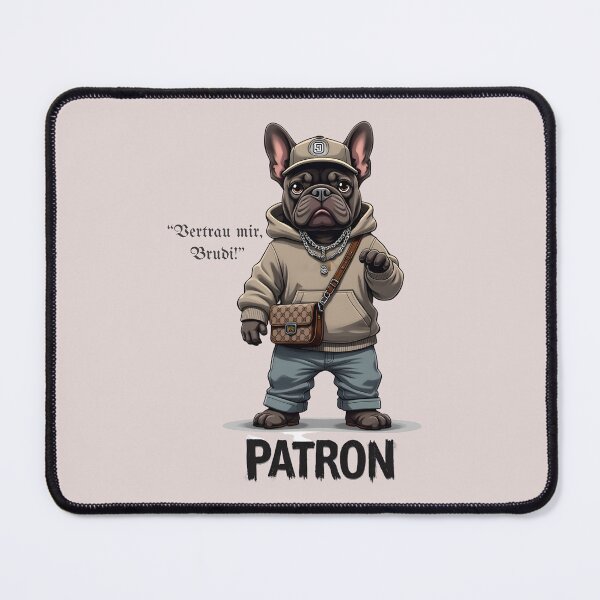 Item preview, A French bulldog as Talahon patron: "Trust me, bro!" designed and sold by RetroTraveller.