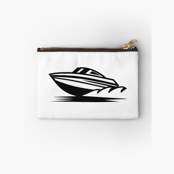 Item preview, Speedboat Silhouette Racing on Water designed and sold by theartfulaspie.