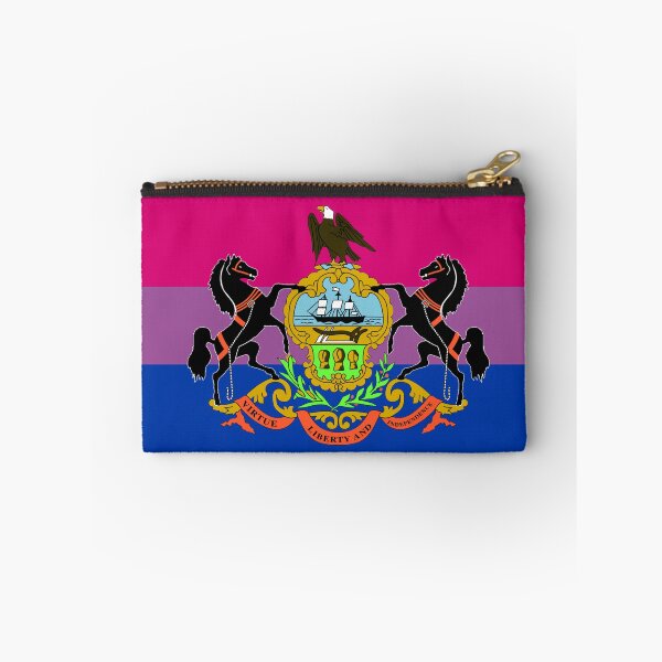 Item preview, Bisexual Pride Flag of Pennsylvania - Version 2 designed and sold by WokeBespoke.