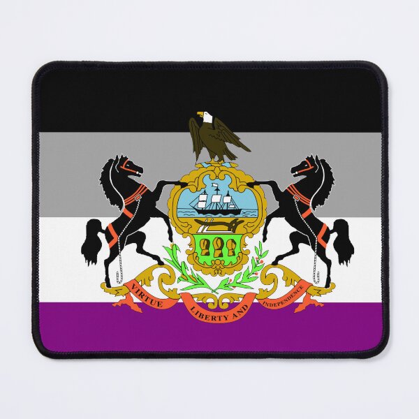 Item preview, Aexual Pride Flag of Pennsylvania - Version 2 designed and sold by WokeBespoke.