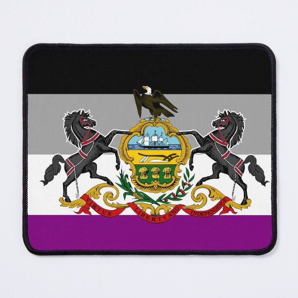 Item preview, Aexual Pride Flag of Pennsylvania - Version 1 designed and sold by WokeBespoke.