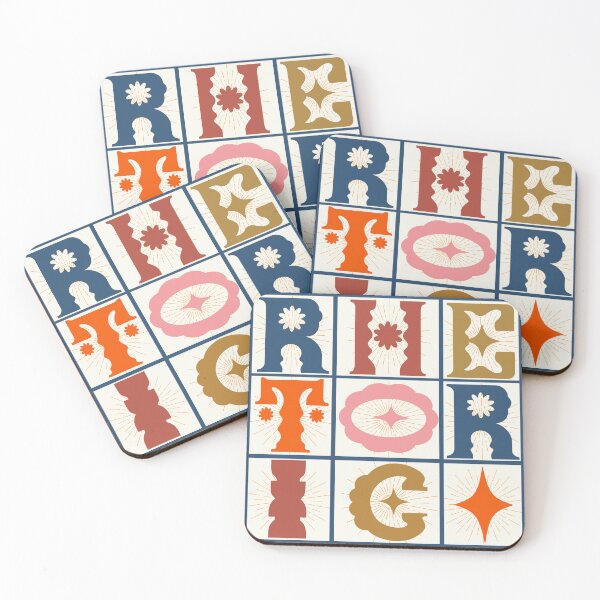 Item preview, Rhetorical Tiles (festive) designed and sold by Ryan Skinnell.