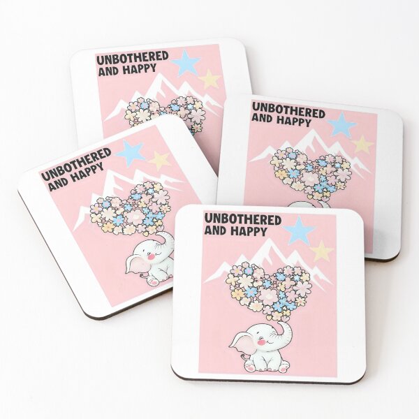 Item preview, Unbothered and happy elephant  designed and sold by SidTastic .
