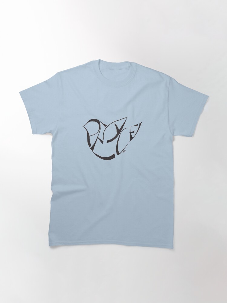 Thumbnail 3 of 7, Classic T-Shirt, PEACE Dove for T Shirts designed and sold by Shilissimo.