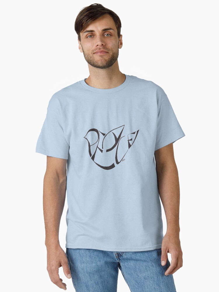 Thumbnail 1 of 7, Classic T-Shirt, PEACE Dove for T Shirts designed and sold by Shilissimo.