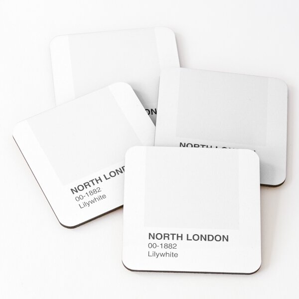 Item preview, North London Lilywhite Colour Swatch - Full Width designed and sold by The Colourful Game.