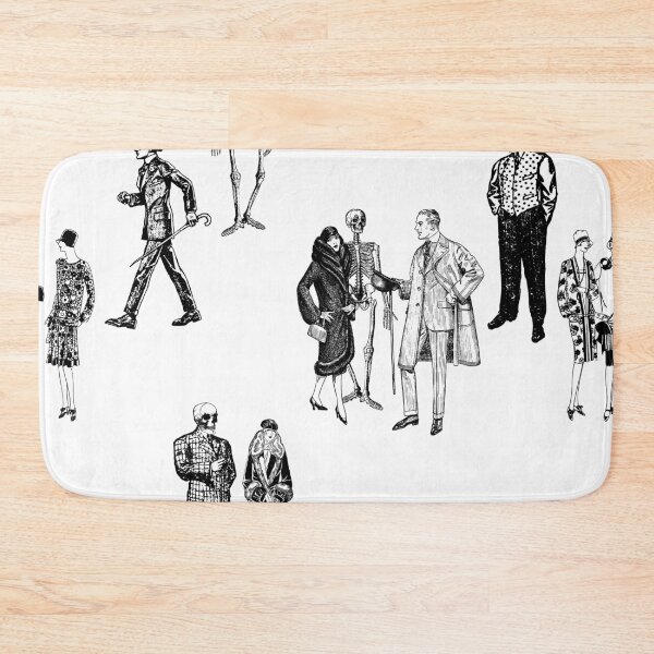 Item preview, 1920s skeleton toile flappers antique sinister designed and sold by Gossip Rag.
