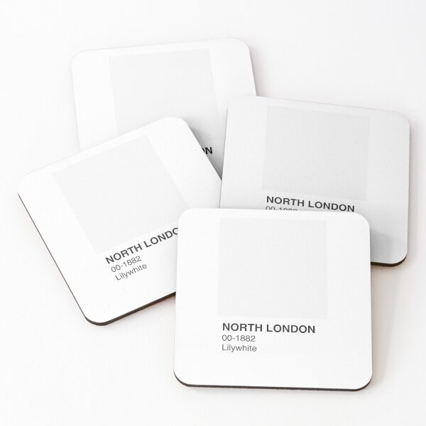 Item preview, North London Lilywhite Colour Swatch - White Border designed and sold by The Colourful Game.