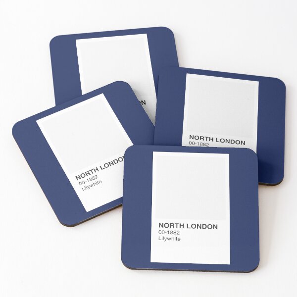 Item preview, North London Lilywhite Colour Swatch - Navy Border designed and sold by The Colourful Game.
